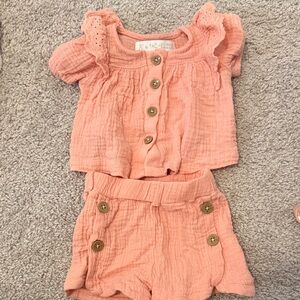 Rachel Zoe Pink Kids Matching Set with headband